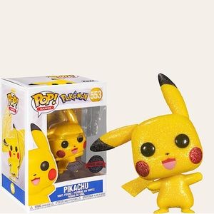 Funko Pop Pikachu Diamond Exclusive Glittery Pokémon NEW! Collector Toy
